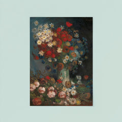 Still Life with Meadow Flowers and Roses by Vincent van Gogh, 1886-1887 poster 8