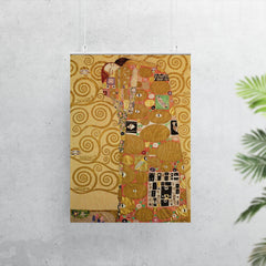 Stoclet Frieze - Fulfillment by Gustav Klimt poster 7