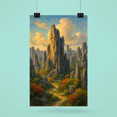 Stone Forest Shilin China poster 6