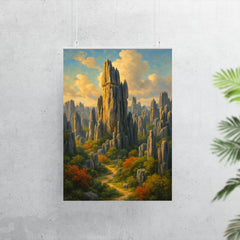 Stone Forest Shilin China poster 7