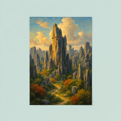 Stone Forest Shilin China poster 8