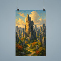 Stone Forest Shilin China poster 9