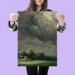 Storm-Ridden Landscape by Robert Zünd, 1854 poster 3