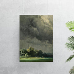 Storm-Ridden Landscape by Robert Zünd, 1854 poster 7