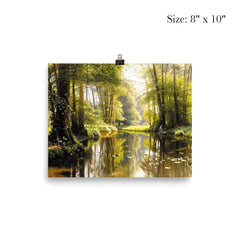 Streaming in the Woods by Peder Mork Monsted, 1911 poster 4