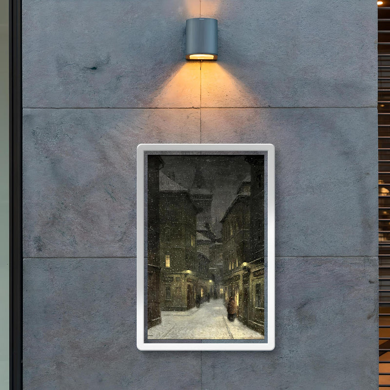 Street in the Evening, Prague by Jakub Schikaneder poster 2