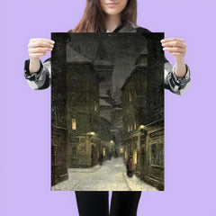 Street in the Evening, Prague by Jakub Schikaneder poster 3