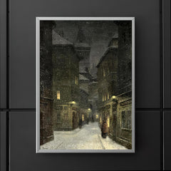 Street in the Evening, Prague by Jakub Schikaneder poster 5