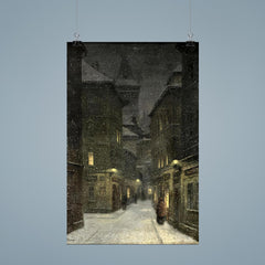 Street in the Evening, Prague by Jakub Schikaneder poster 9