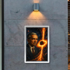 Subrahmanyan Chandrasekhar and collapsing stars poster 2