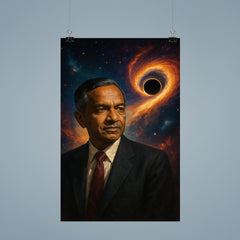 Subrahmanyan Chandrasekhar and the collapse limit poster 9