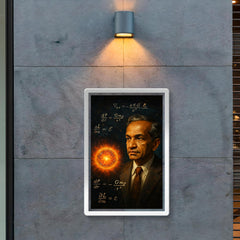 Subrahmanyan Chandrasekhar under stellar equations poster 2