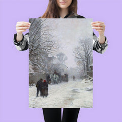 Suburban Street in Winter, München by Anders Andersen-Lundby, 1923 poster 3