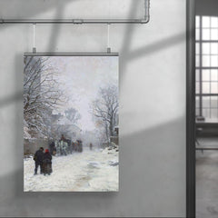 Suburban Street in Winter, München by Anders Andersen-Lundby, 1923 poster 4