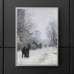 Suburban Street in Winter, München by Anders Andersen-Lundby, 1923 poster 5