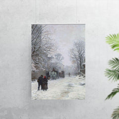 Suburban Street in Winter, München by Anders Andersen-Lundby, 1923 poster 7