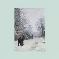 Suburban Street in Winter, München by Anders Andersen-Lundby, 1923 poster 8