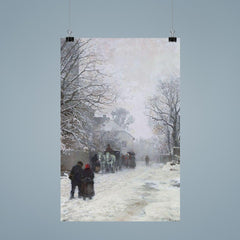 Suburban Street in Winter, München by Anders Andersen-Lundby, 1923 poster 9