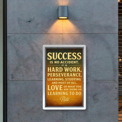Success is no accident Pele quote poster 2