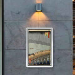 Sudden Shower over Shin-Ohashi Bridge  Hiroshige 1857 poster 2