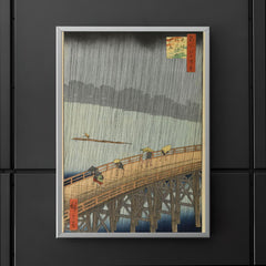 Sudden Shower over Shin-Ohashi Bridge  Hiroshige 1857 poster 5