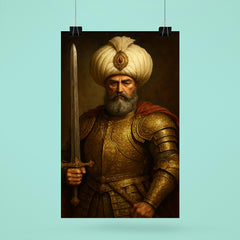 Suleiman the Magnificent in imperial armor poster 6