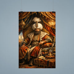 Suleiman the Magnificent in imperial tent poster 9