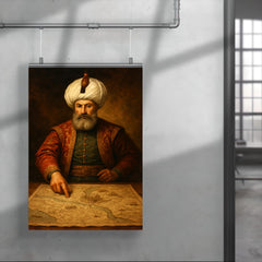 Suleiman the Magnificent over siege maps poster 4