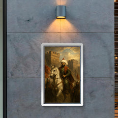 Sultan Mehmed II before Constantinople walls poster 2