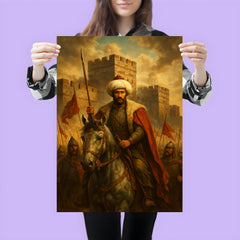 Sultan Mehmed II before Constantinople walls poster 3