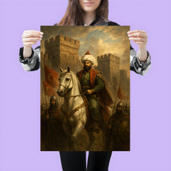 Sultan Mehmed II before Constantinople walls poster 3