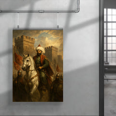 Sultan Mehmed II before Constantinople walls poster 4