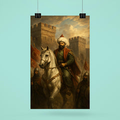 Sultan Mehmed II before Constantinople walls poster 6