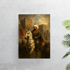 Sultan Mehmed II before Constantinople walls poster 7
