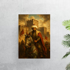 Sultan Mehmed II before Constantinople walls poster 7