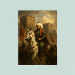Sultan Mehmed II before Constantinople walls poster 8