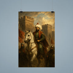 Sultan Mehmed II before Constantinople walls poster 9