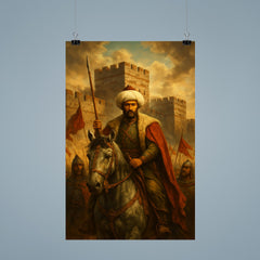 Sultan Mehmed II before Constantinople walls poster 9