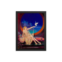 Sultana by Henry Clive, 1925 framed print on a plain backdrop in size 12"x16".