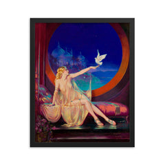 Sultana by Henry Clive, 1925 framed print on a plain backdrop in size 16"x20".