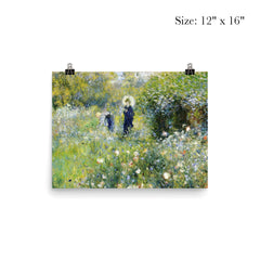Summer Landscape, or Woman with a Parasol in a Garden by Pierre Auguste Renoir poster 3