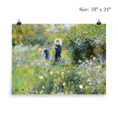 Summer Landscape, or Woman with a Parasol in a Garden by Pierre Auguste Renoir poster 5