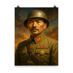 Sun Li jen poster on a plain backdrop in size 8"x10".