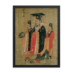 Sun Quan framed print on a plain backdrop in size 18"x24".