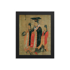 Sun Quan framed print on a plain backdrop in size 8"x10".