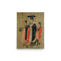 Sun Quan poster on a plain backdrop in size 12"x16".