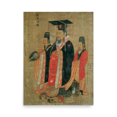 Sun Quan poster on a plain backdrop in size 18"x24".