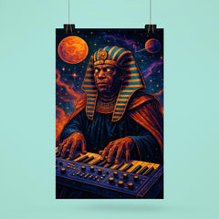 Sun Ra cosmic pharaoh at interstellar keyboard poster 6