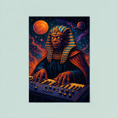 Sun Ra cosmic pharaoh at interstellar keyboard poster 8
