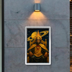 Sun Ra Saturn throne portrait poster 2